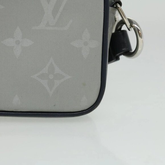 LOUIS VUITTON Monogram satellite alpha Clutch Bag Silver M44171 LV Auth 32344A - Picture 3 of 16